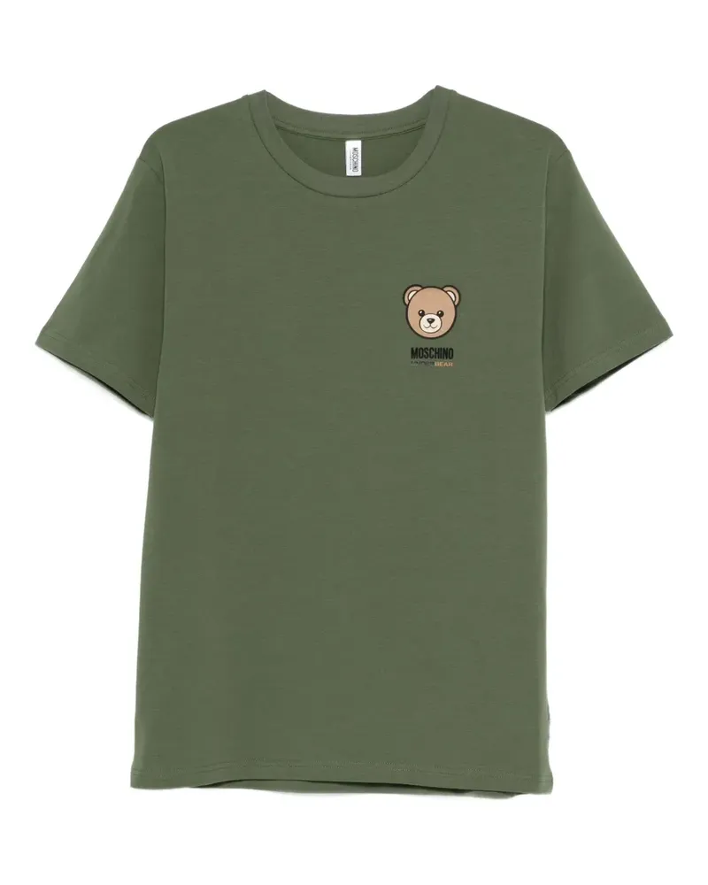Moschino T-Shirt mit Teddy-Print - Grün Grün