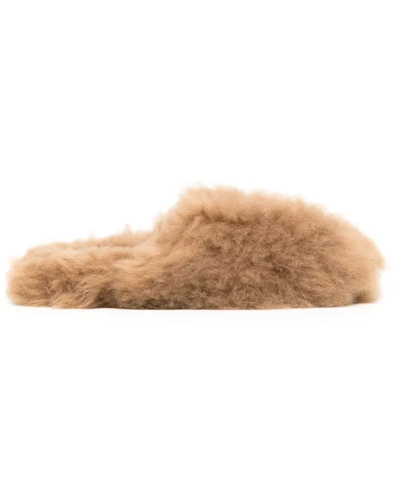 Yves Salomon Mules mit runder Kappe - Braun Braun