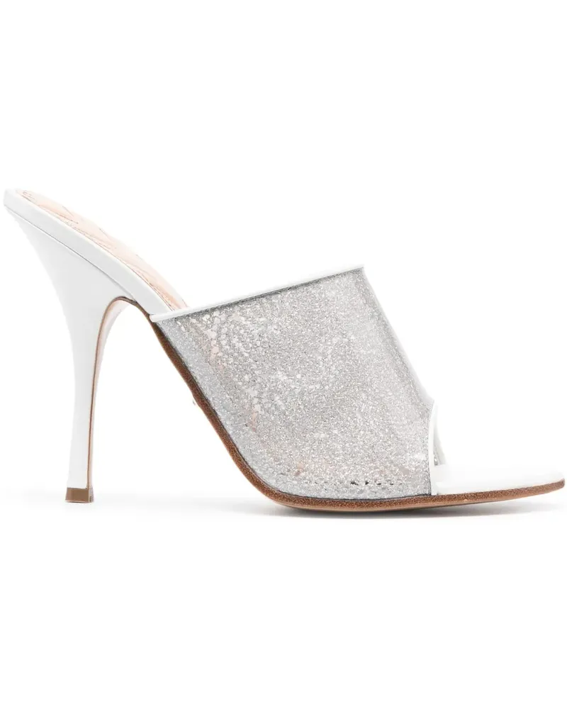 Missoni Mules mit transparenten Riemen - Weiß Weiß