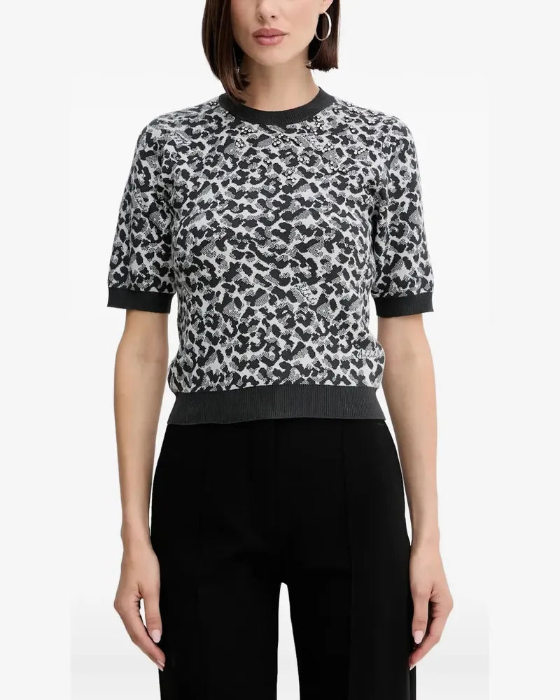 Twin-Set animal-print top - Grau Grau