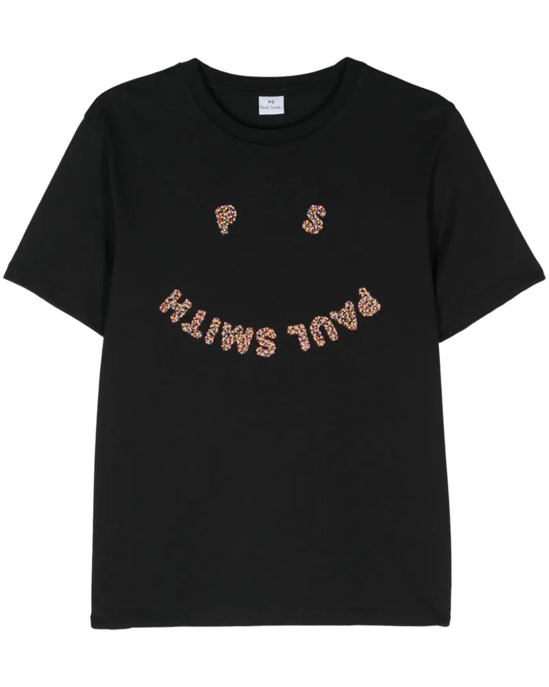 Paul Smith raised-logo T-shirt Schwarz