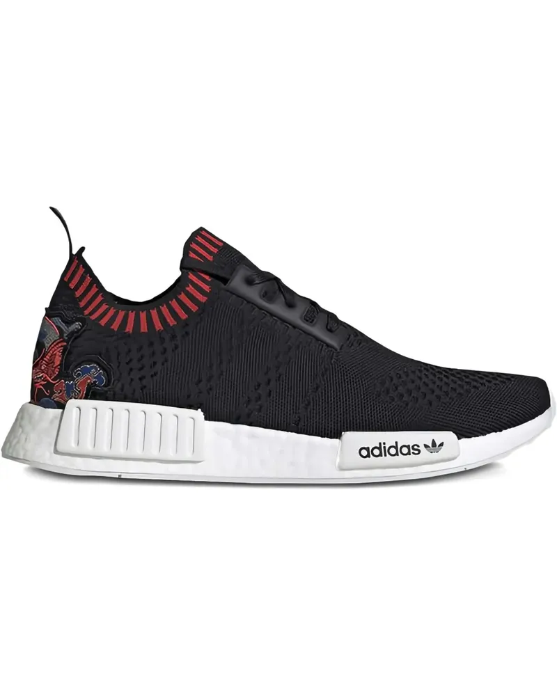 adidas NMD R1 Primeknit Sneakers - Schwarz Schwarz