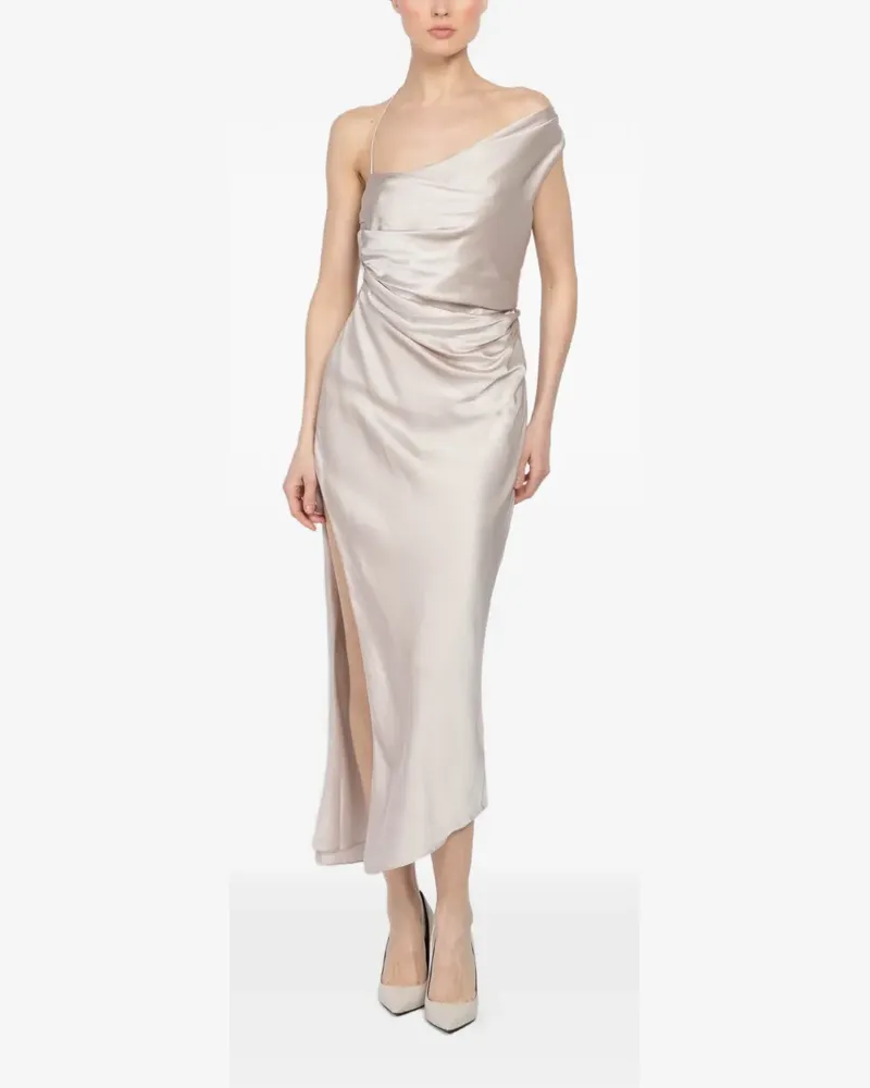 The Sei asymmetric midi dress - Nude Nude