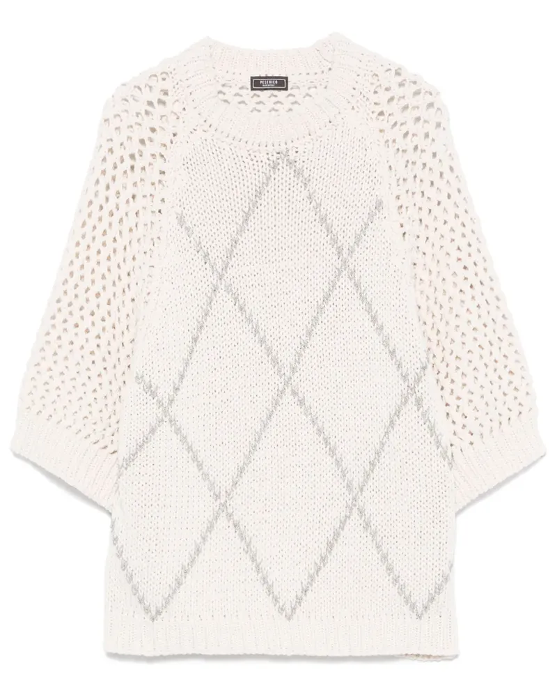 Peserico Pullover mit Punto Luce-Kette - Nude Nude