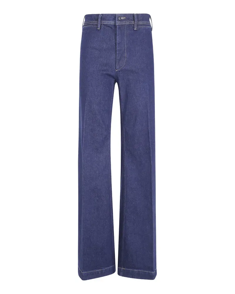 Ralph Lauren Wide-Leg-Jeans mit geknöpfter Tasche - Blau Blau