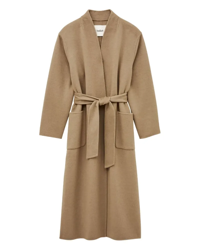 ba&sh Kay belted coat - Nude Nude