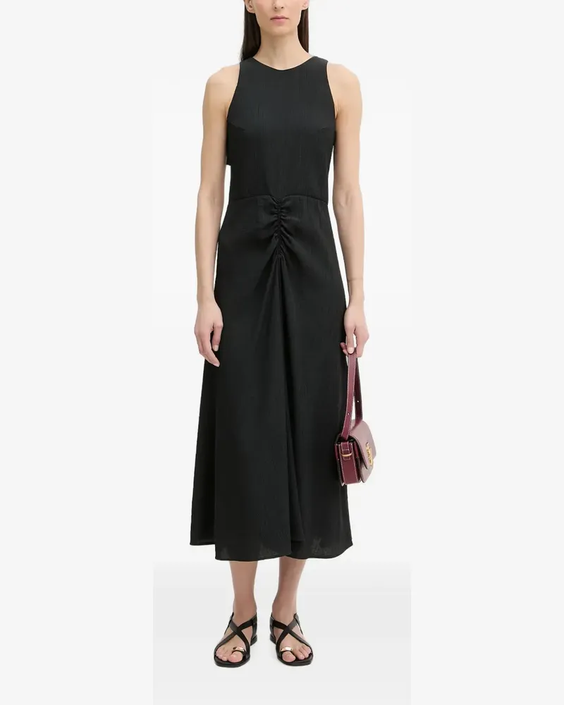 Sessùn Lua ruched open-back midi dress - Schwarz Schwarz