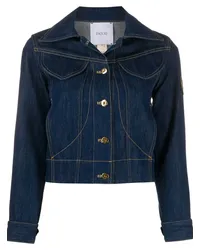 Patou Jeansjacke mit Logo-Stickerei Blau