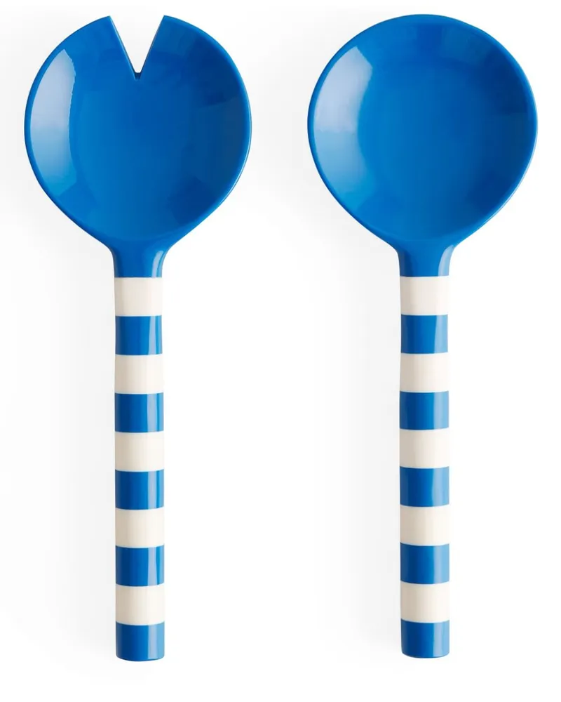 Jonathan Adler Cabana Salatbesteck (2er-Set) - Blau Blau