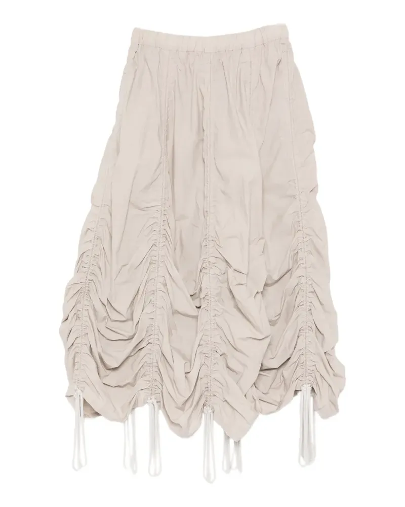 Lauren Manoogian ruched drawstring skirt - Nude Nude
