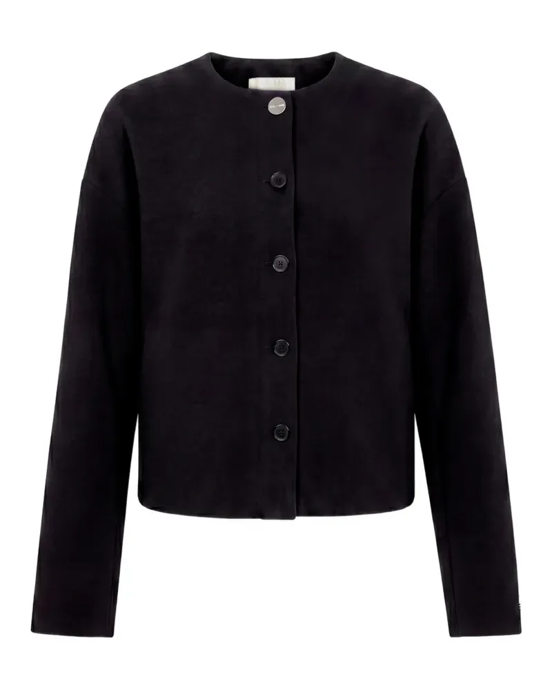 Calvin Klein Kragenlose Jacke - Schwarz Schwarz