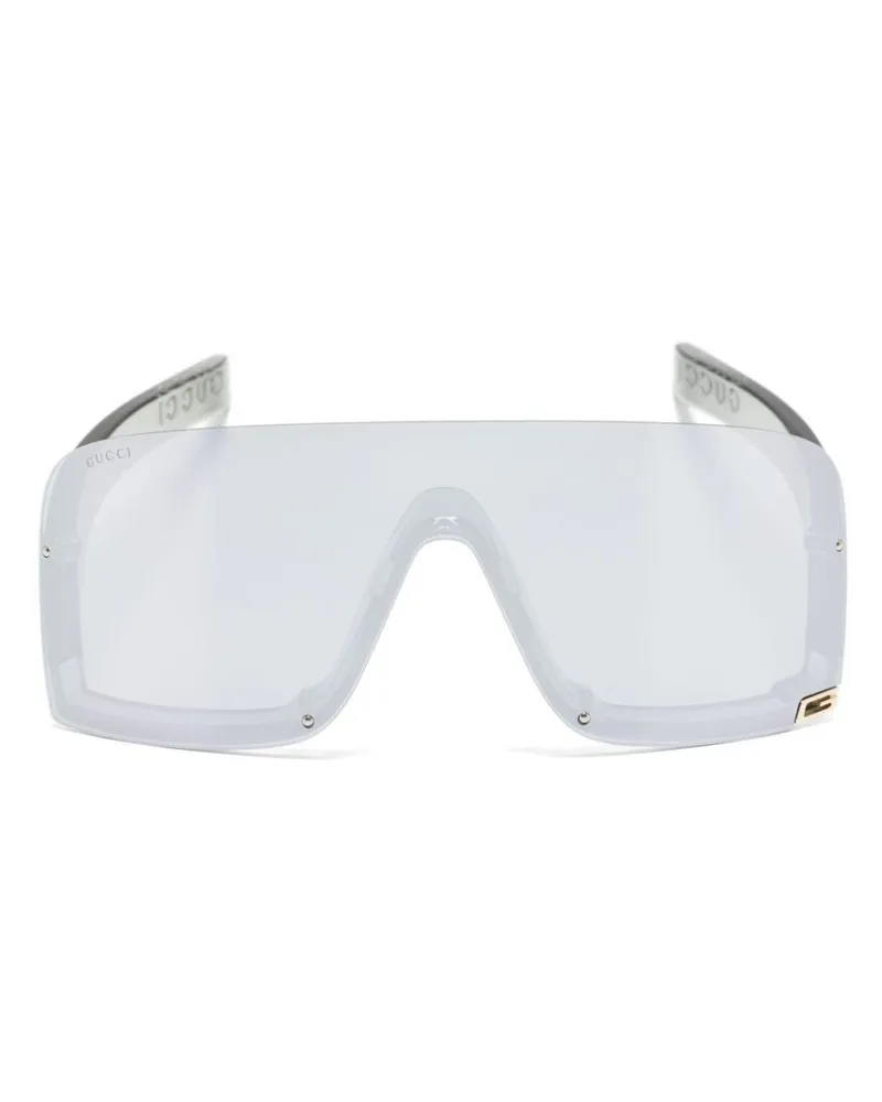Gucci Sonnenbrille mit Logo - Grau Grau
