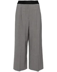 MSGM Cropped-Palazzohose Grau