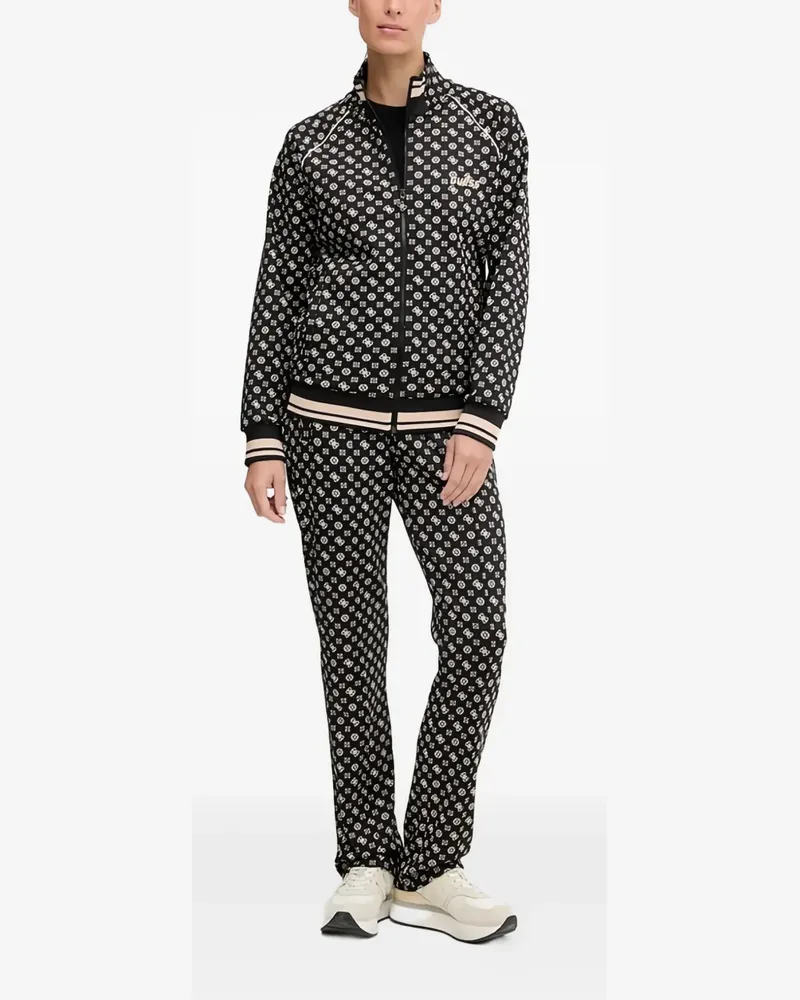 Guess patterned drawstring track pants - Schwarz Schwarz