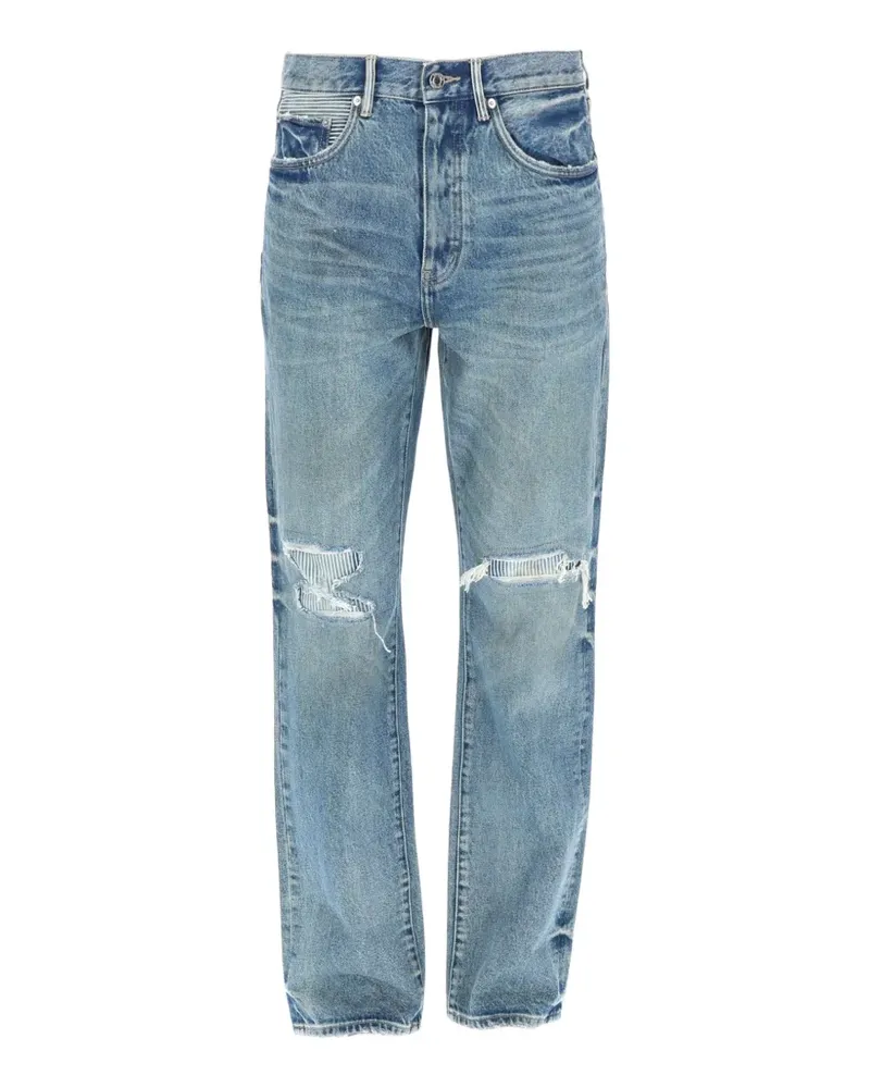 PURPLE BRAND distressed patchwork jeans - Blau Blau