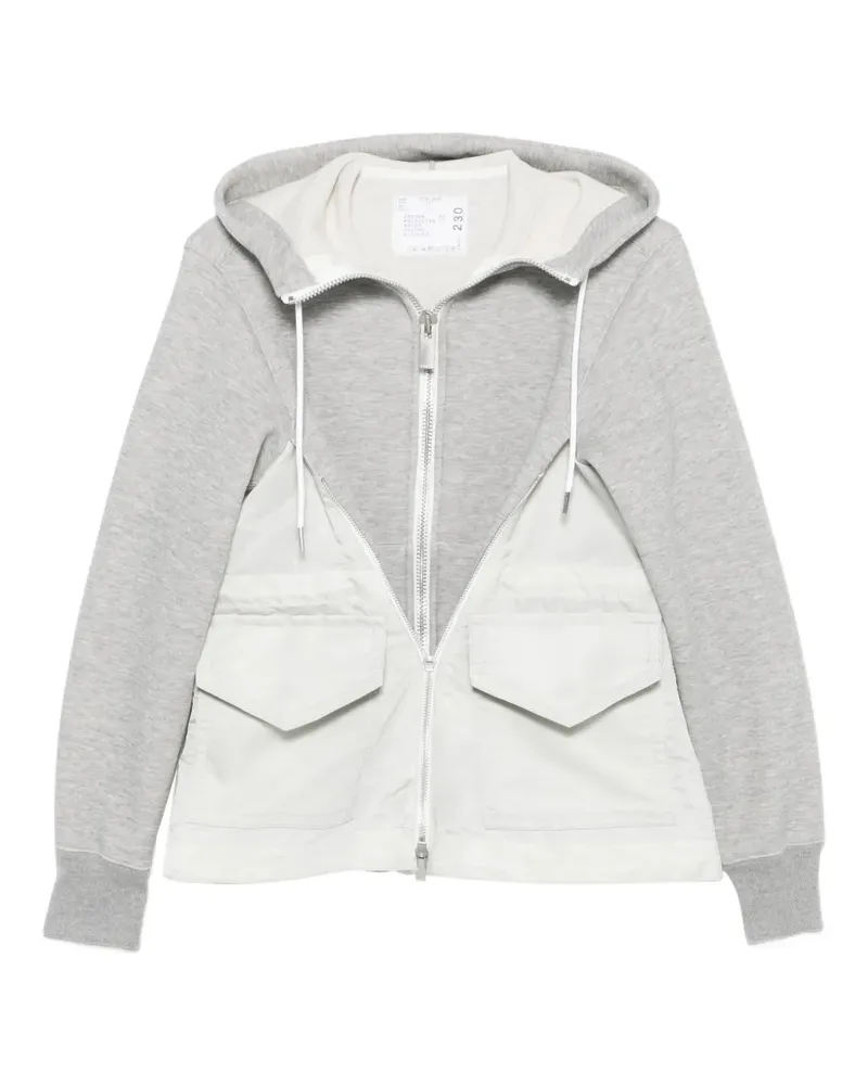 Sacai Sponge Sweat Hoodie - Grau Grau
