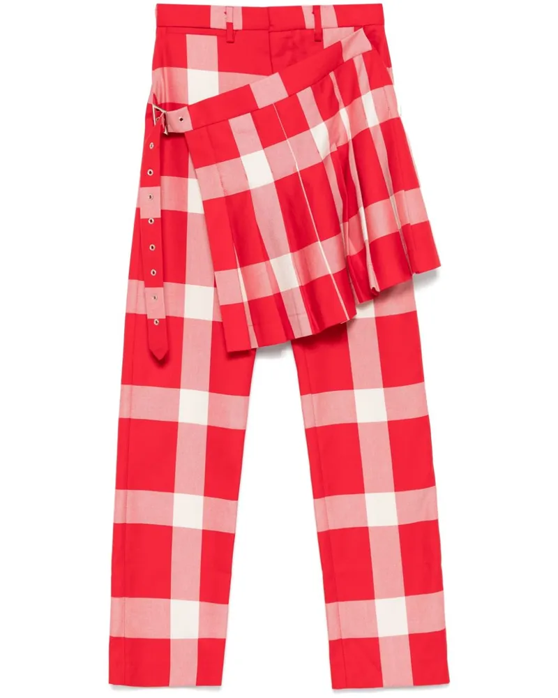 Charles Jeffrey Loverboy Hose im Layering-Look - Rot Rot