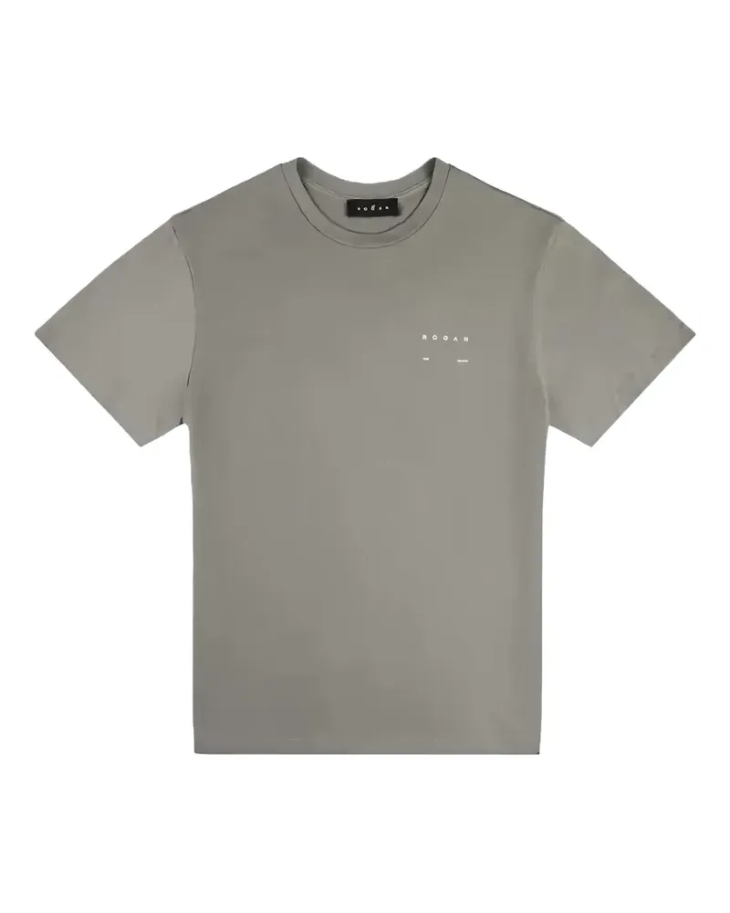 Hogan logo-print cotton-jersey T-shirt - Grau Grau