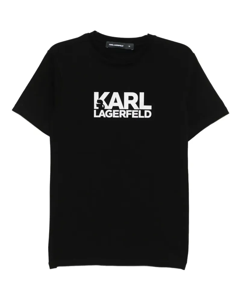 Karl Lagerfeld T-Shirt mit Logo-Print - Schwarz Schwarz