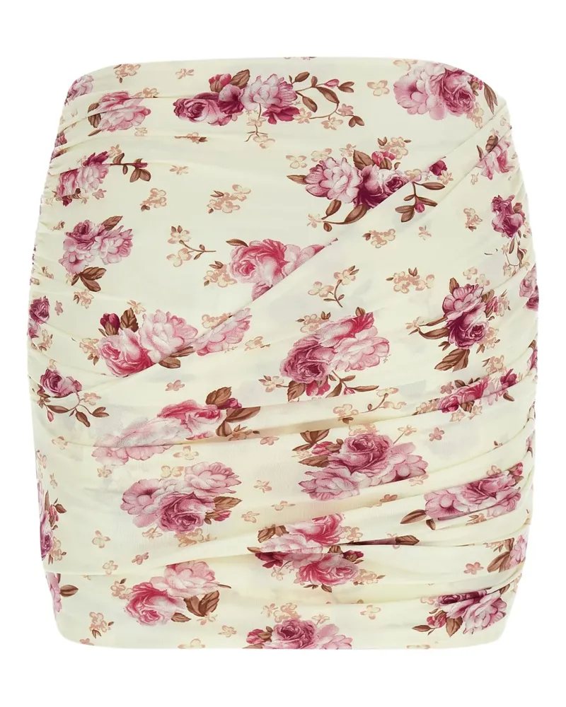 Magda Butrym floral knot mini skirt - Nude Nude