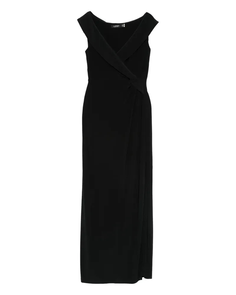 Ralph Lauren Kleid mit überkreuzten Knoten - Schwarz Schwarz