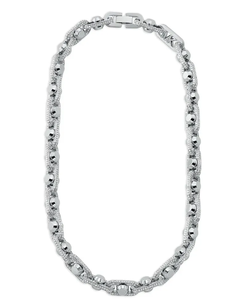 Michael Kors studded chain necklace - Silber Silber