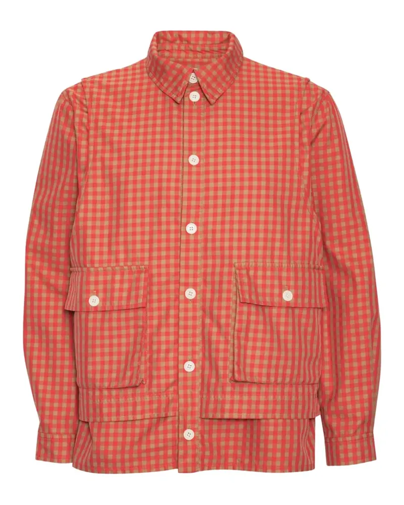 Henrik Vibskov gingham-check shirt - Rot Rot