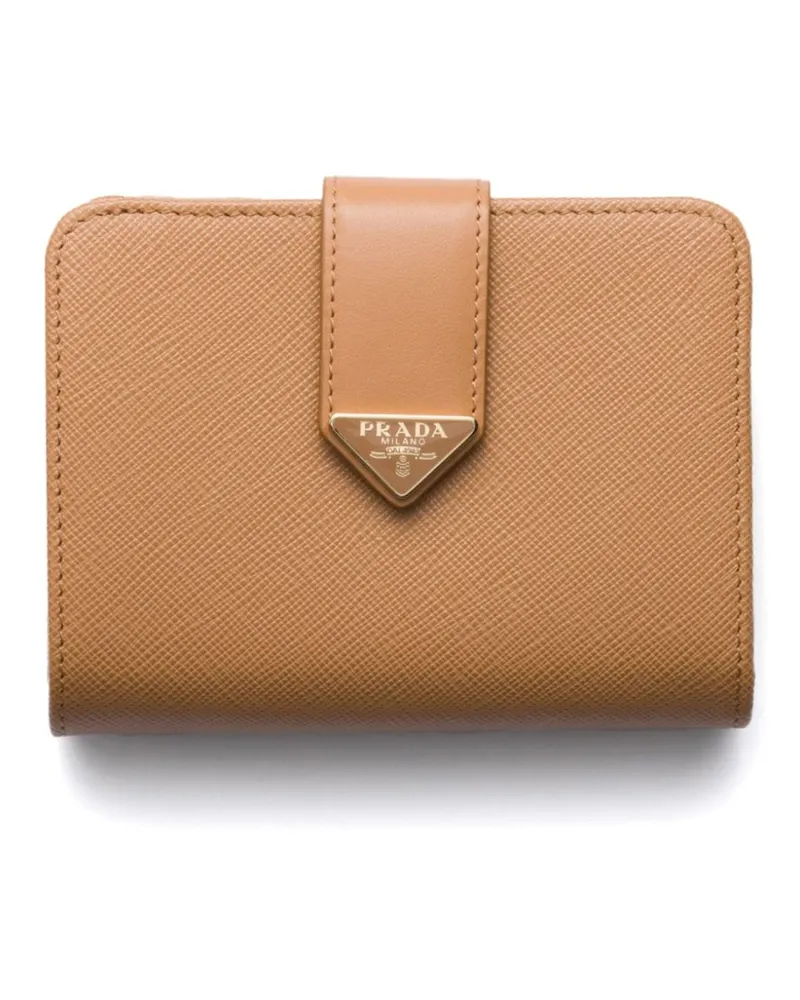 Prada Portemonnaie aus Saffiano-Leder - Braun Braun