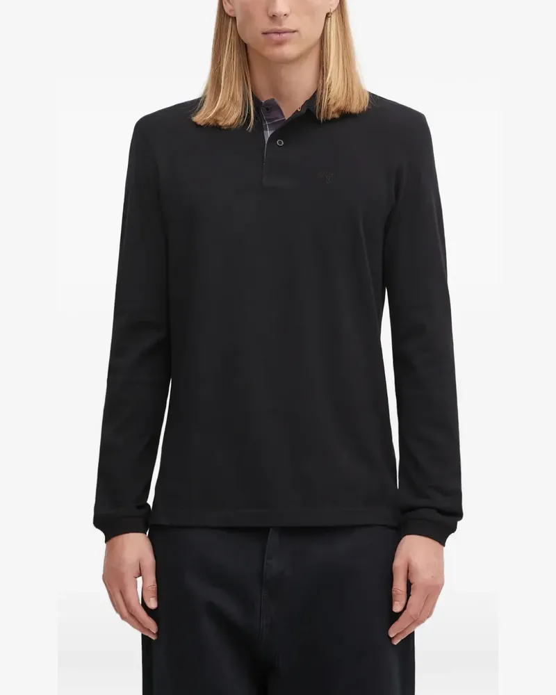 Barbour Langärmeliges Poloshirt - Schwarz Schwarz