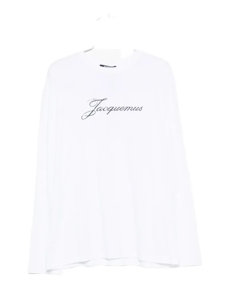 Jacquemus T-Shirt mit Logo-Print - Weiß Weiß