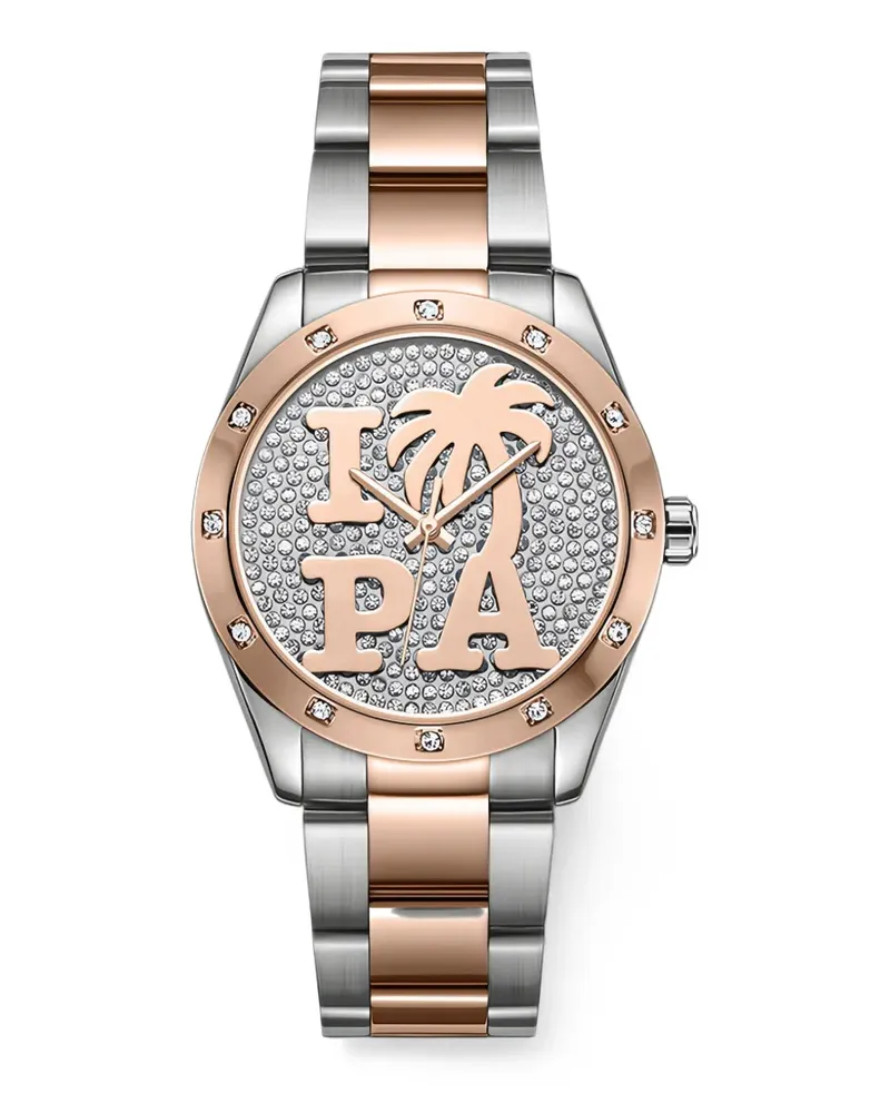 Palm Angels round-shape 37.5mm watch - Silber Silber