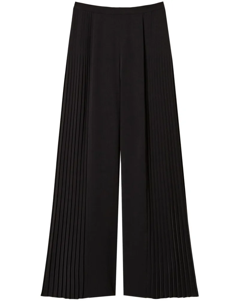 Twin-Set Palazzohose mit Falten - Schwarz Schwarz