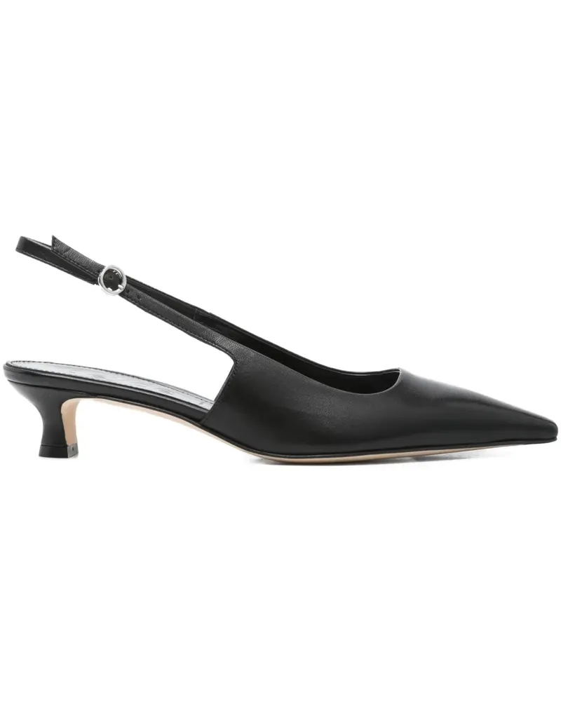 aeyde Spitze Catrina Slingback-Pumps 35mm - Schwarz Schwarz