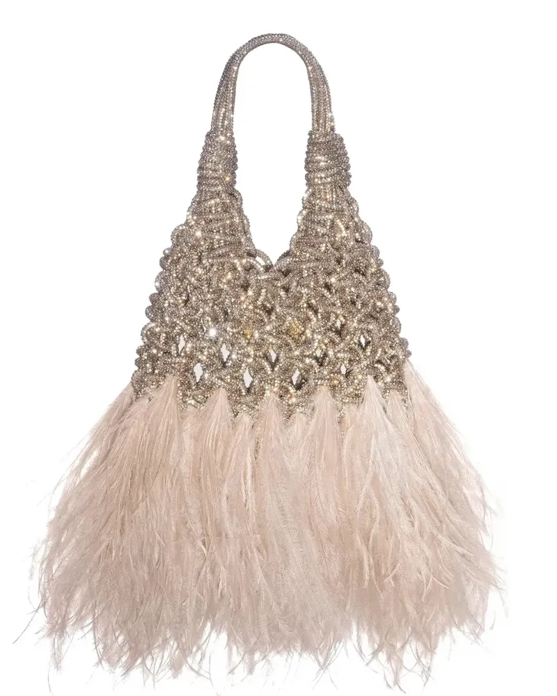 HIBOURAMA Vannifique crystal-embellished tote bag - Gold Gold