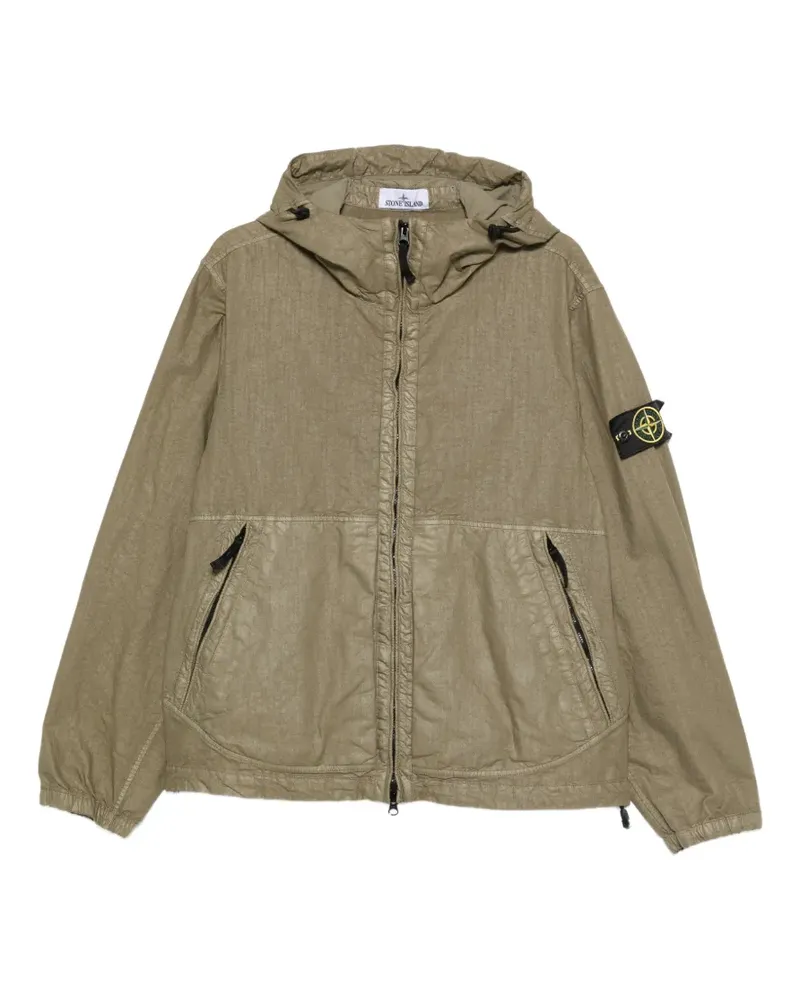 Stone Island hooded zip jacket - Grün Grün