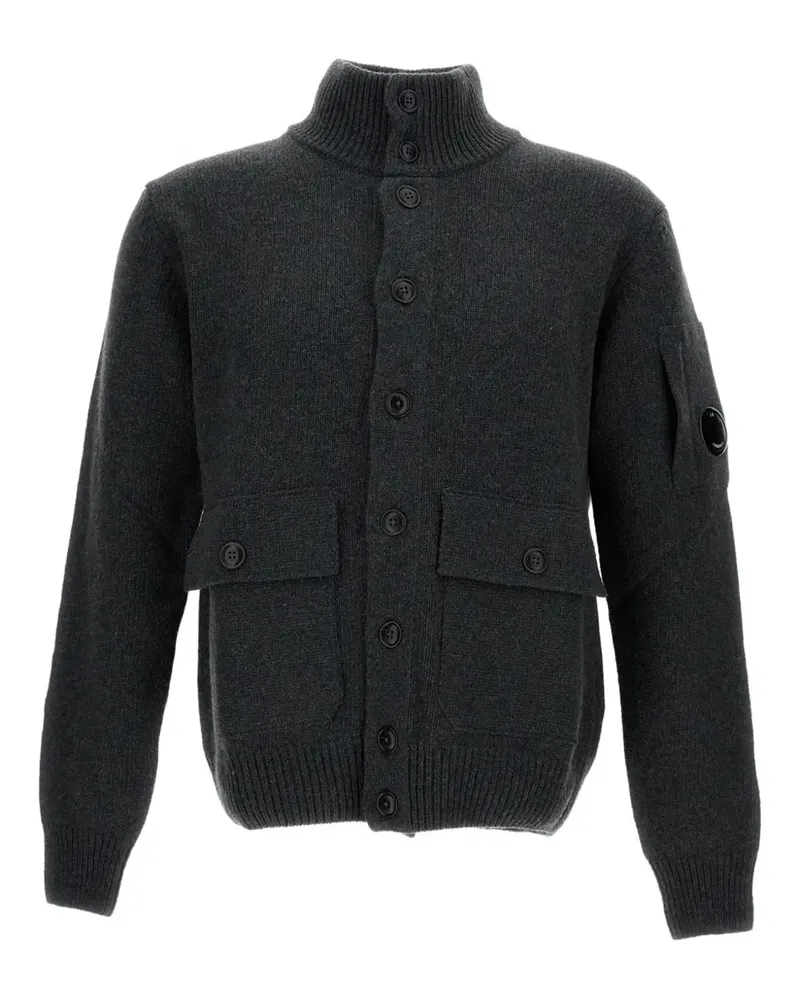 C.P. Company Cardigan mit Stehkragen - Grau Grau