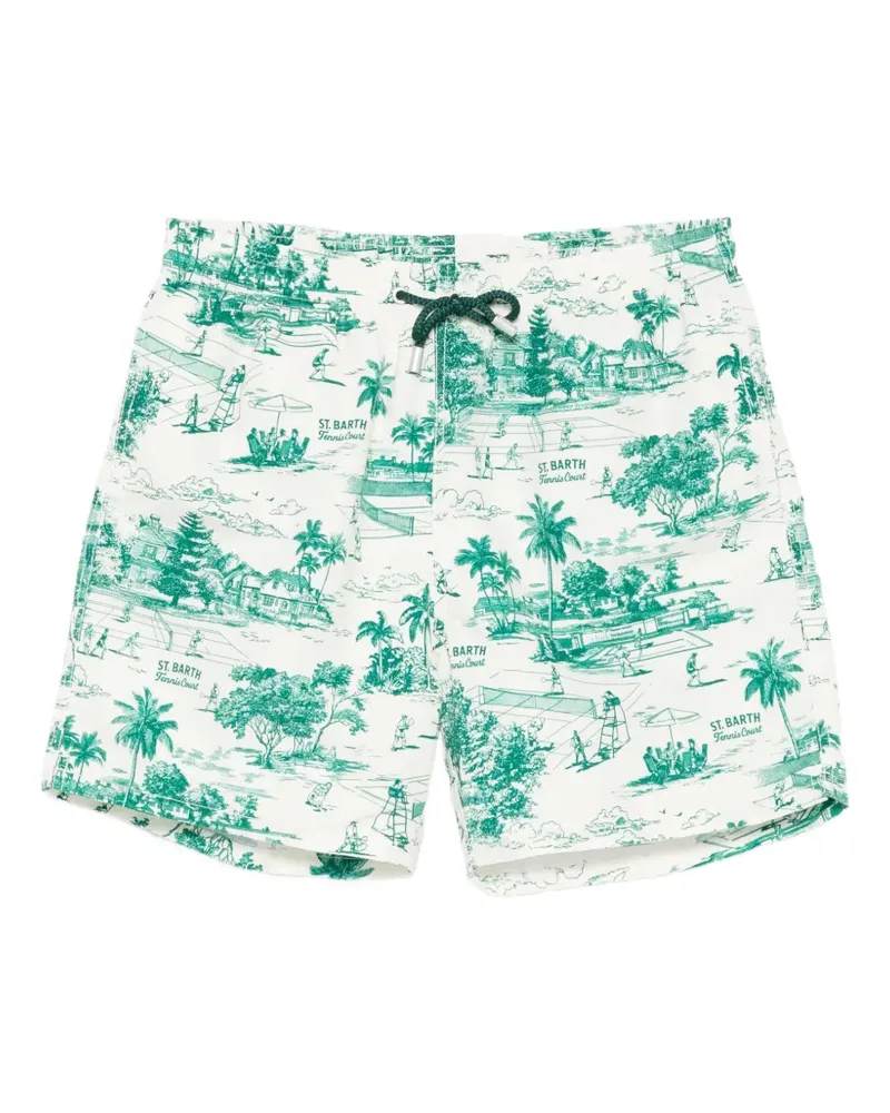 MC2 Saint Barth Gustavia printed swim shorts - Weiß Weiß
