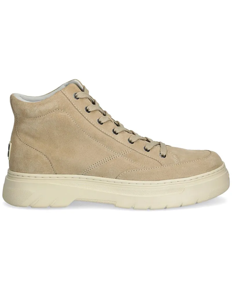 HUGO BOSS High-Top-Sneakers mit Logo - Nude Nude