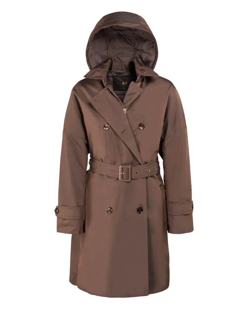 MOORER Zweireihiger Trenchcoat - Braun Braun