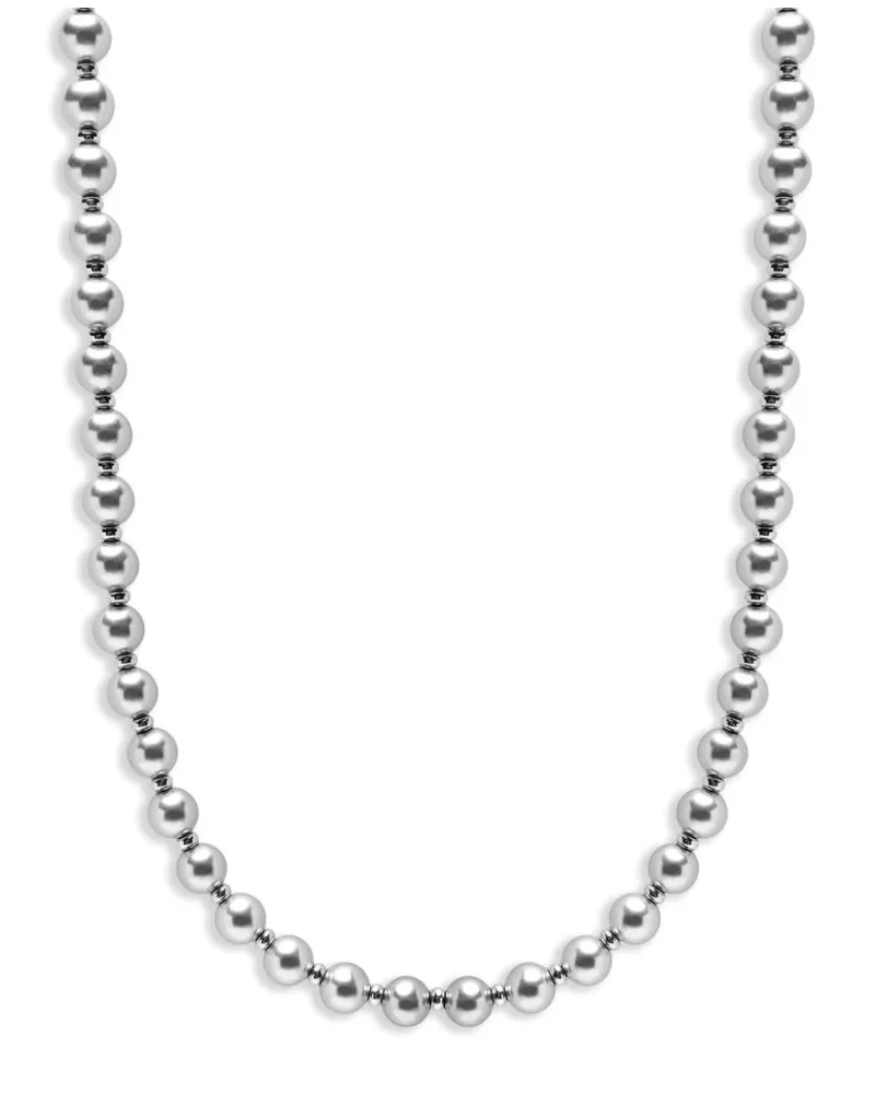 Nialaya Halskette mit Perlen - Silber Silber