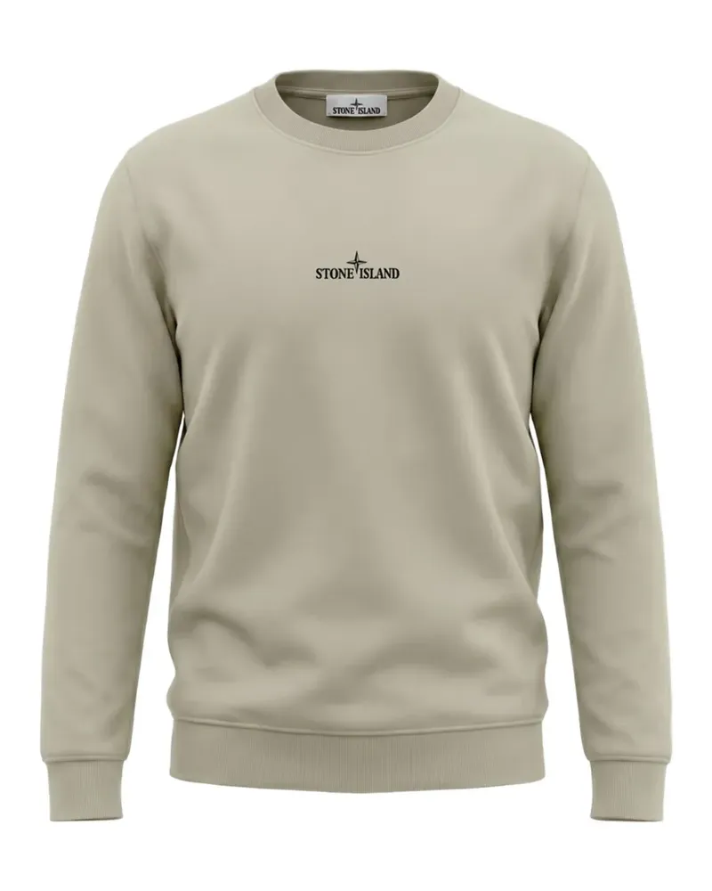 Stone Island Compass-print crew-neck sweatshirt - Nude Nude