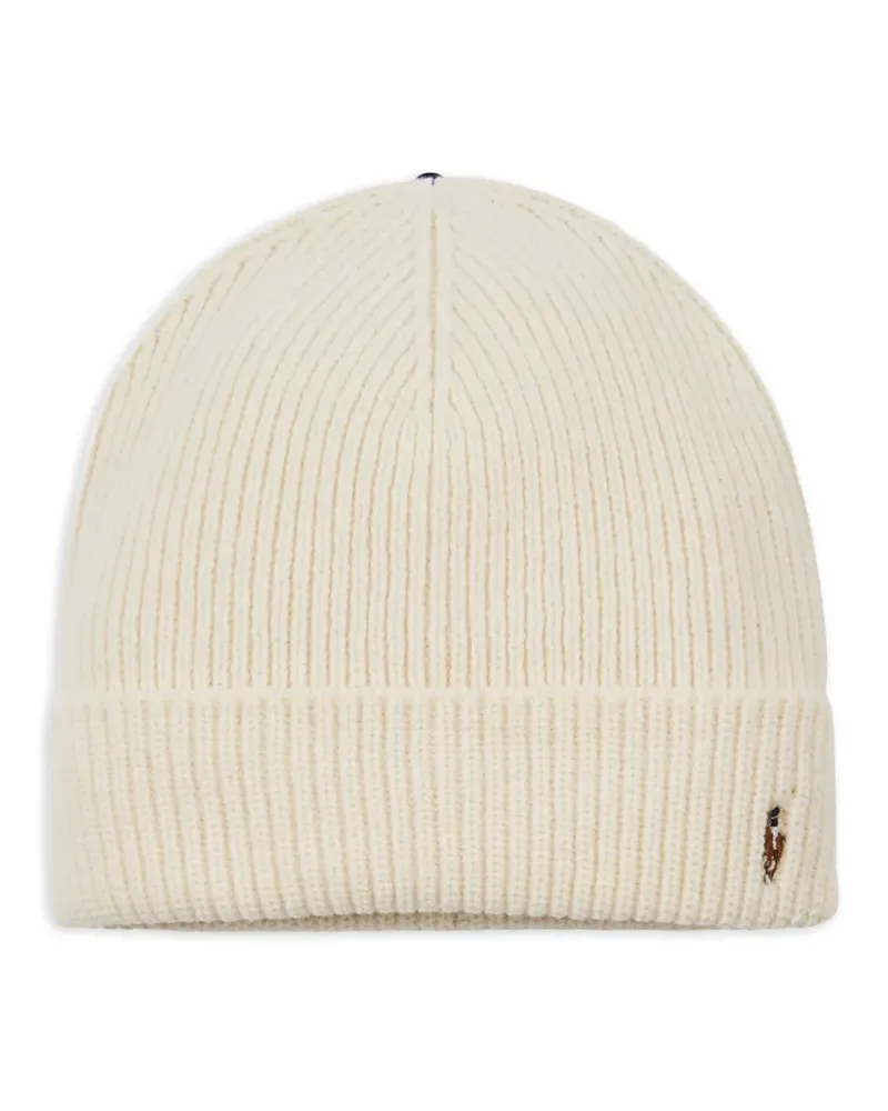 Ralph Lauren Beanie mit ikonischen Bündchen - Nude Nude