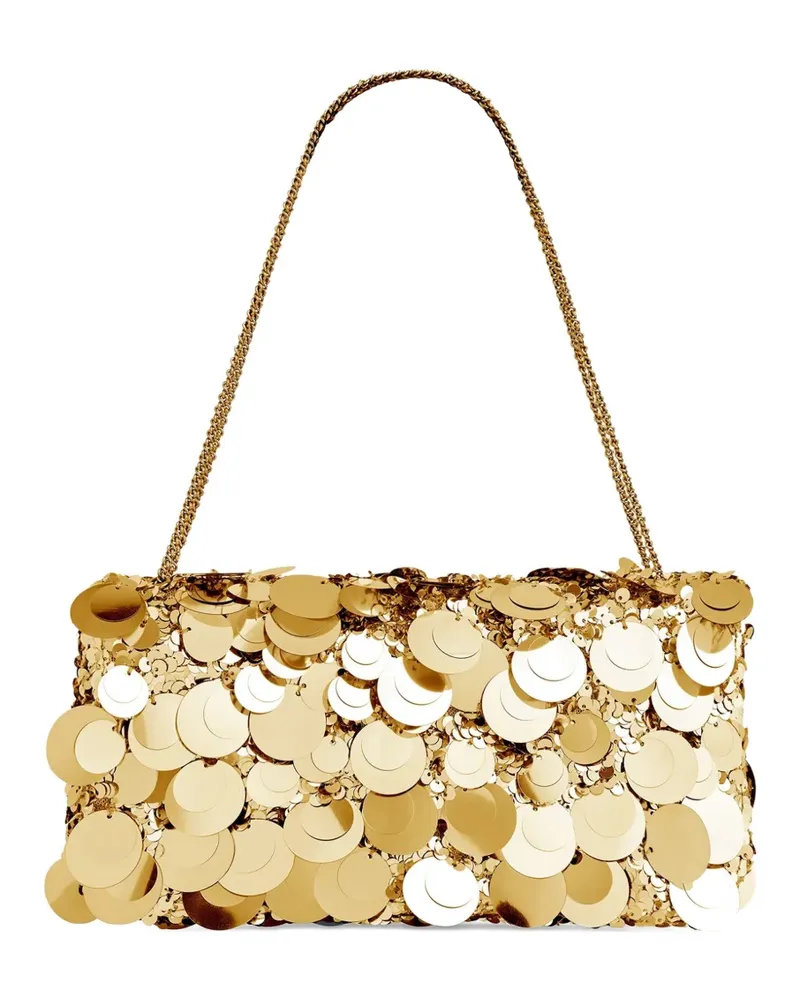 Paco Rabanne sequin-embroidered shoulder bag - Gold Gold