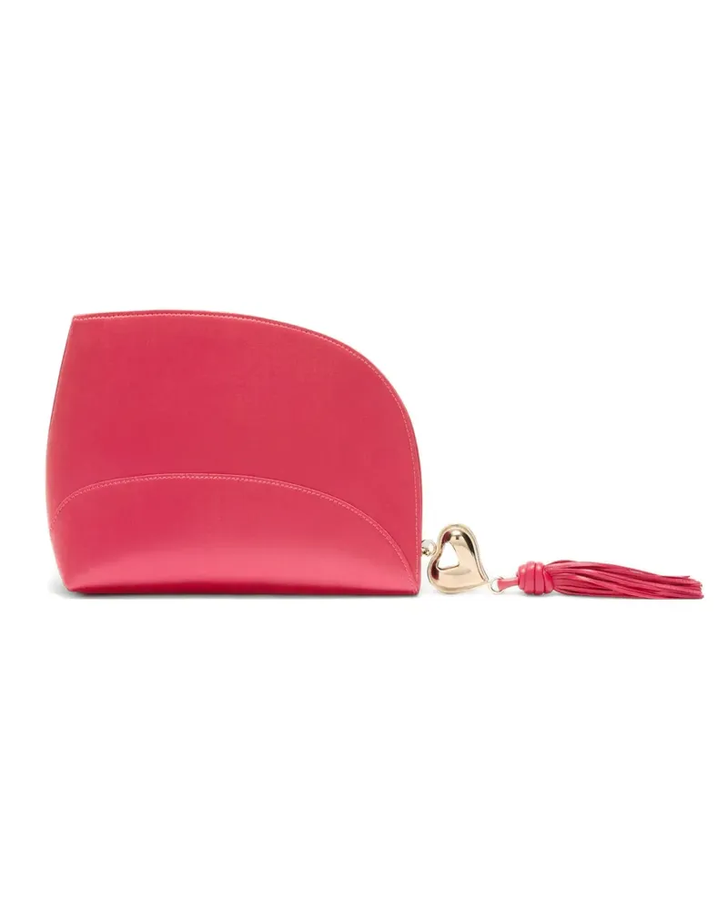Genny Clutch mit Fransen - Rosa Rosa