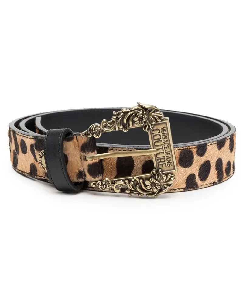 Versace Jeans Gürtel mit Leoparden-Print - Nude Nude