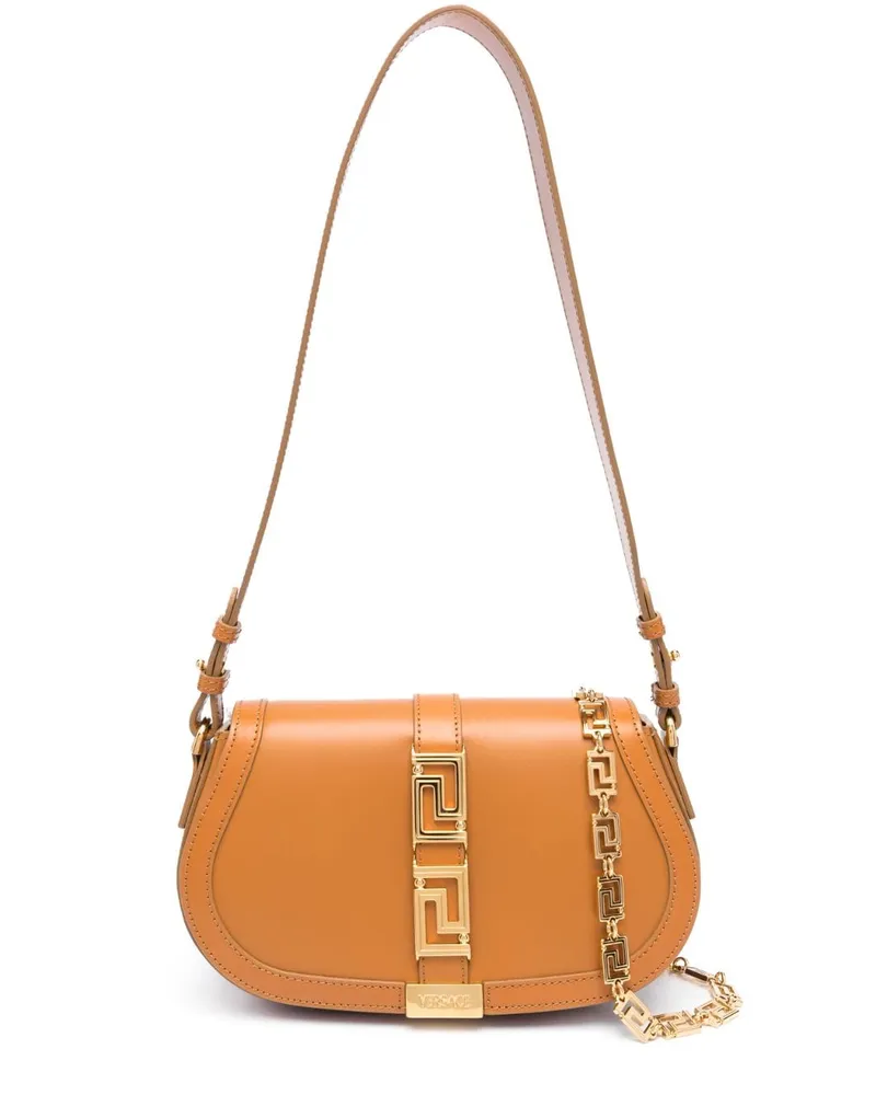 Versace Greca Goddess Schultertasche - Braun Braun