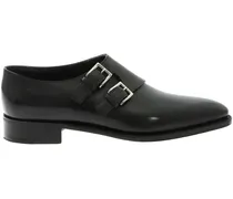 Derby-Schuhe mit doppelter Schnalle - 1R BLACK