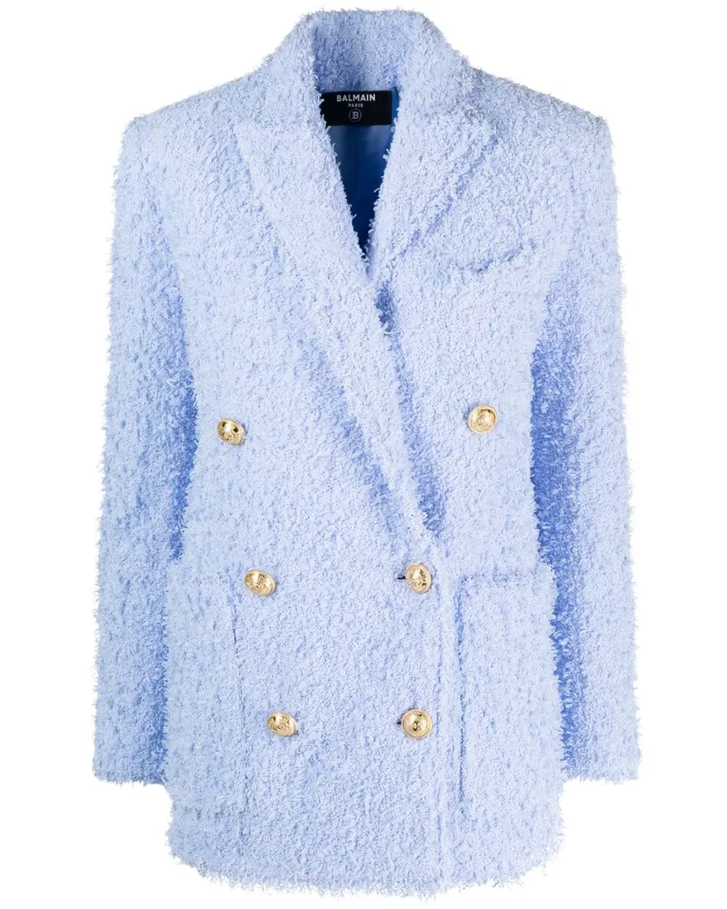 Balmain Blazer im Oversized-Look - Blau Blau