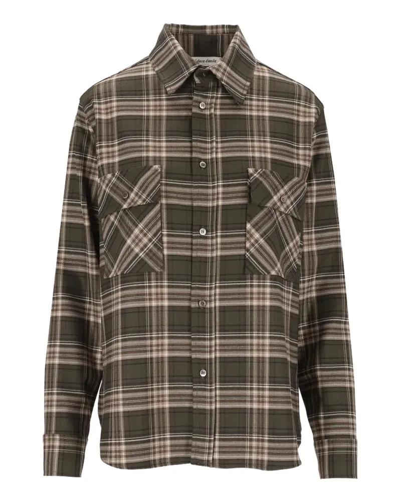 Al Duca D’Aosta 1902 check-pattern shirt - Grün Grün