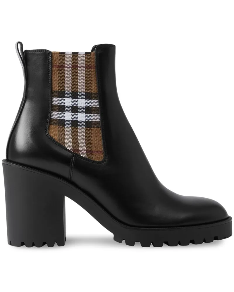 Burberry Stiefeletten mit Einsatz - Schwarz Schwarz